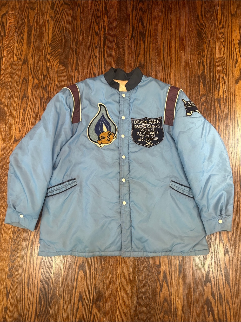 Vintage 69s Snap Button Coaches Side Line Jacket
